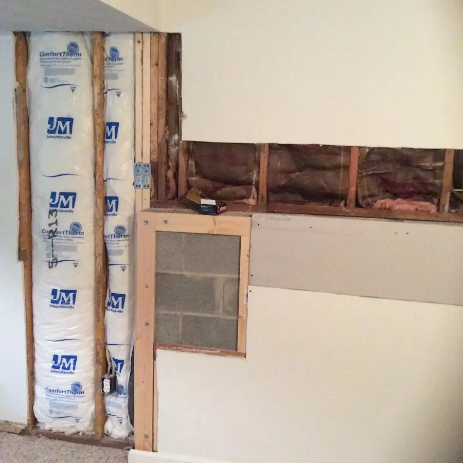 Wall insulation replacement during Contents Cleaning & Restoration in Santa Rosa
